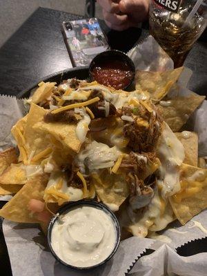 Nachos with pulled pork