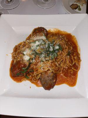 Spaghetti and Meatballs