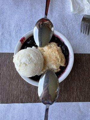 Marionberry cobbler