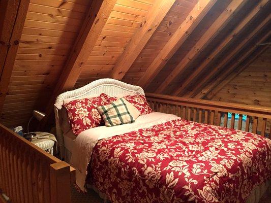 bedroom in Apple Blossom loft