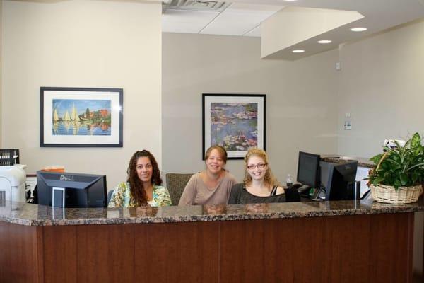 Dental Care Hillsborough front desk team welcomes you!