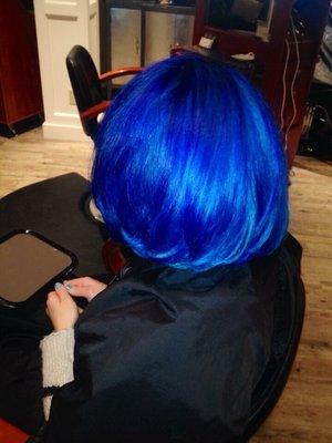 Blue hair, don't care! By Tabitha Morrill