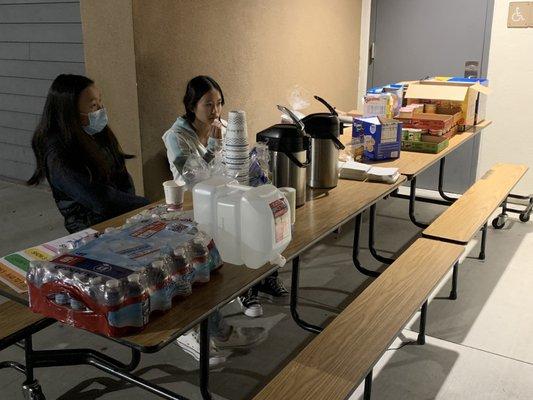 Snacks Tables for 02/07/23 Astronomy Night