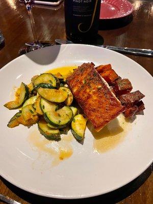 Seared salmon