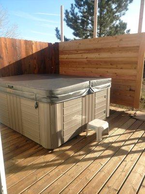 Just love our deck  and hot tub. Never been used as much as now.Robin Gallo. every house hold needs one