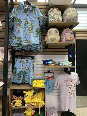 Pokémon merch corner