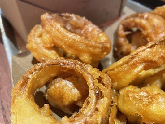 Beer batter onion rings