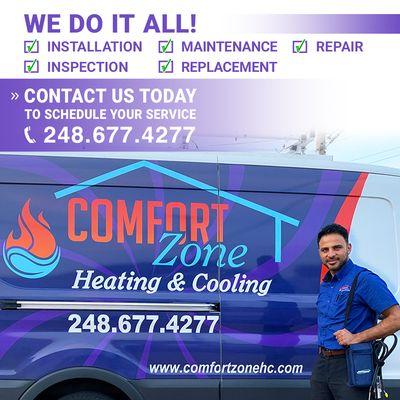 Call us TODAY to schedule your HVAC service! #WeGuaranteeYourComfort