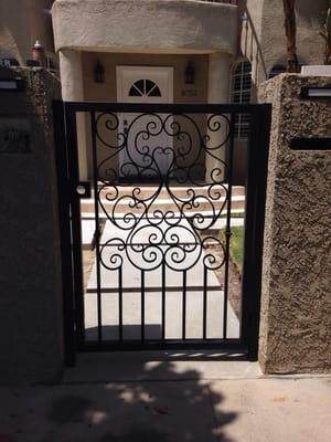 Front yard gate in Hollywood.