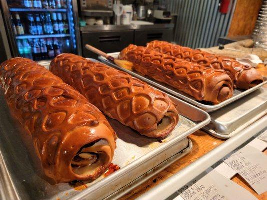 Pan De Jamón Venezuelan Christmas Bread with ham, bacon, olive... it's delish! Call them to order.  $28