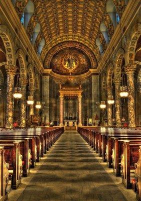 The Basilica of the Immaculate Conception, Waterbury, CT.                    Photo  Source: pinterest.com