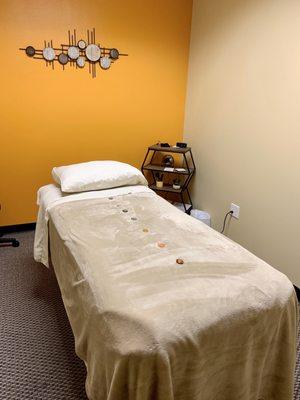 Private Reiki session room.