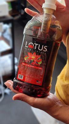 Lotus plant energy syrup.