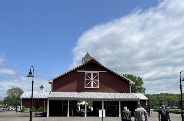 Barn at the entrance