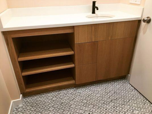 Custom bathroom vanity.