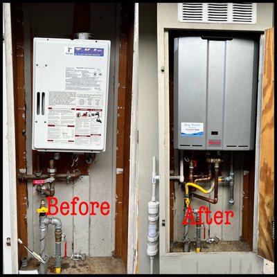 Installation of RU199EN Tankless Water Heater