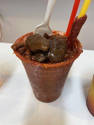 Raspado de tamarindo " picosito" - I am not sure if this is the name of it lol ... perfectly spiced :)