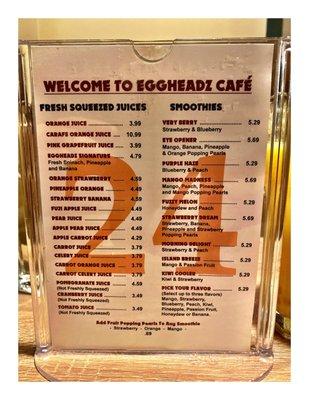 Drink/Desserts.Egg Headz Cafe.Tinley Park IL.Great Breakfast Brunch Place Very Busy! Big Parking Fast Nice Service Amazing Food! Big YES!