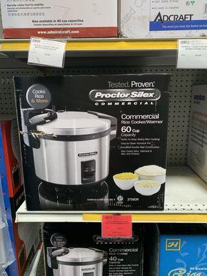 Commercial grade rice maker that makes up to 60 cups of rice for $249.99! Great deal!