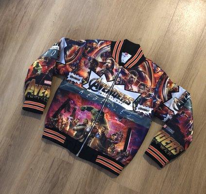 Custom made avengers jacket