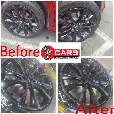 Customer had some damage to their wheels we were able to get it looking   like new...