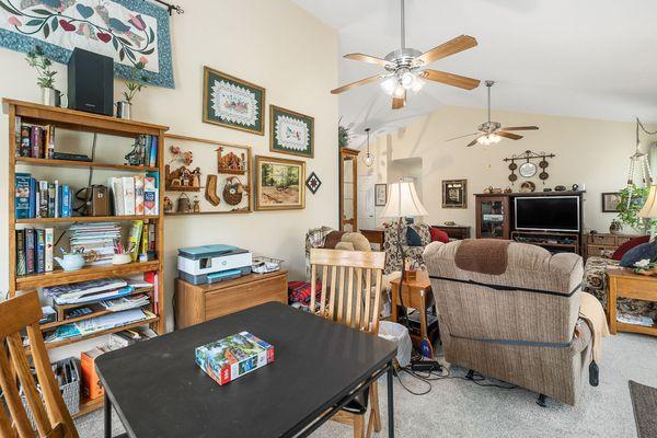 Vaulted Ceiling Living Room