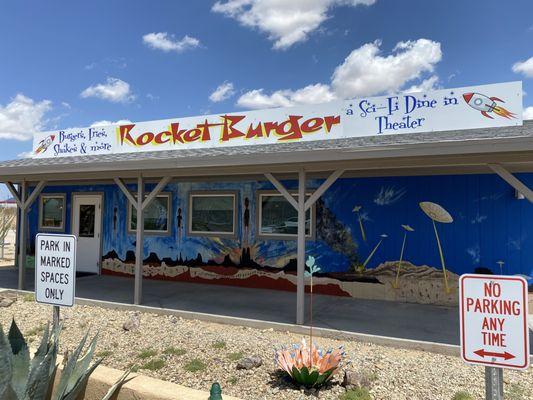 Exterior of Rocket Burger at Area 66.