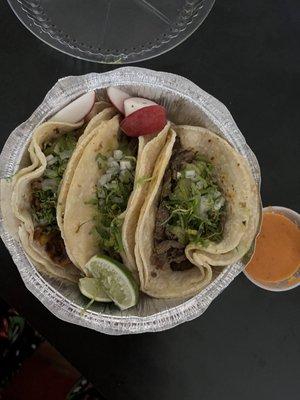 2 Asada Tacos 1 Al Pastor