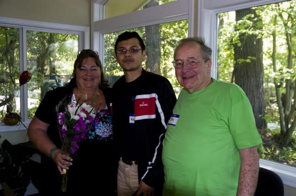 John and Kathlyn with driving graduate from India.