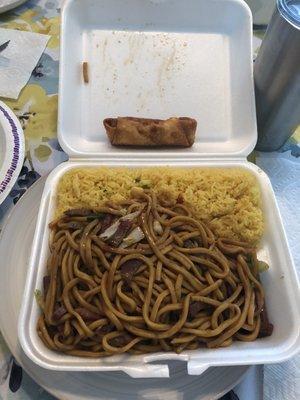 Roasted Pork Lo mein combo