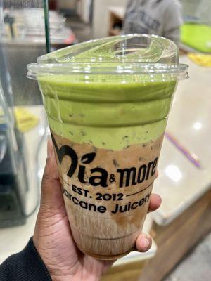 Vietnamese coffee with Matcha