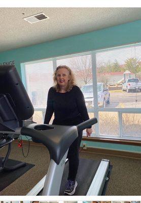 Another picture of proof of me working out on the treadmill.  I love  it!