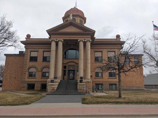 The Butte County courthouse in Belle Fourche SD