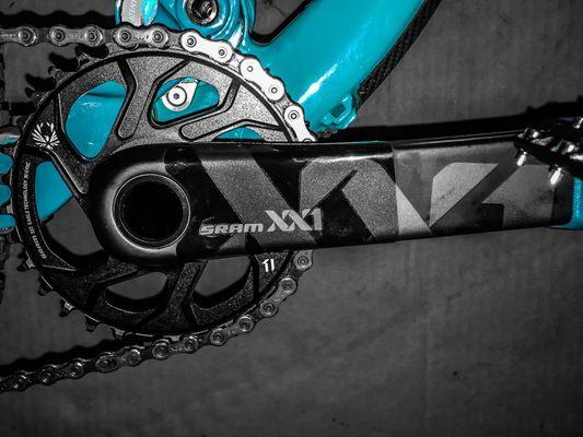 Fusion Cycles installed Sramxx1 carbon crankset everything works great.