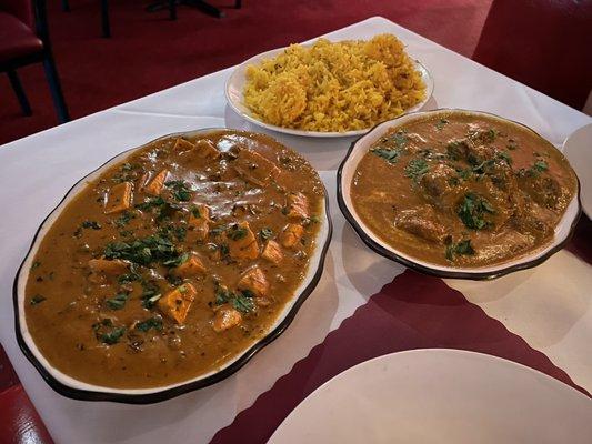 Mattar Paneer lamb, Lamb Roganjosh