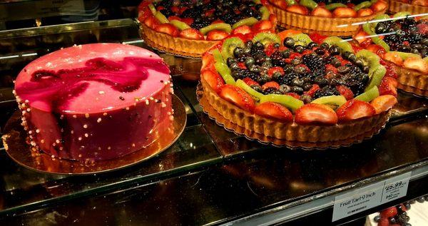 Desserts by the coffee bar.  Fruit tart