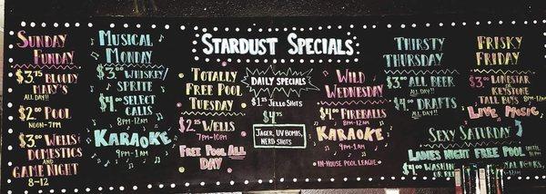 Daily Specials Jan 2018