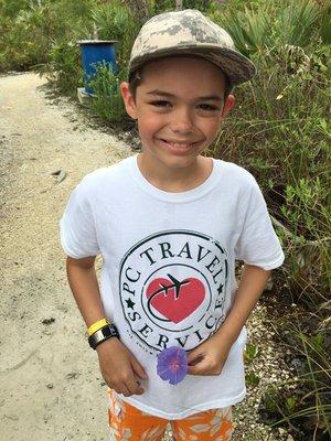 My son, Frankie, during our vacation in the Bahamas.