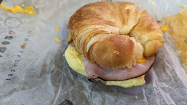 Ham, Egg, & Cheese Croissan'wich