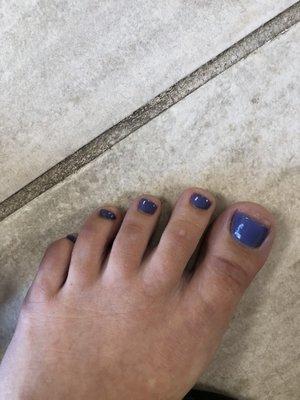 my pedicure, sorry abt the toes