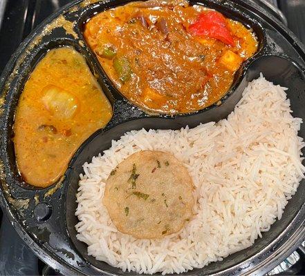 Vegetable Lunch Bowls kadhai paneer