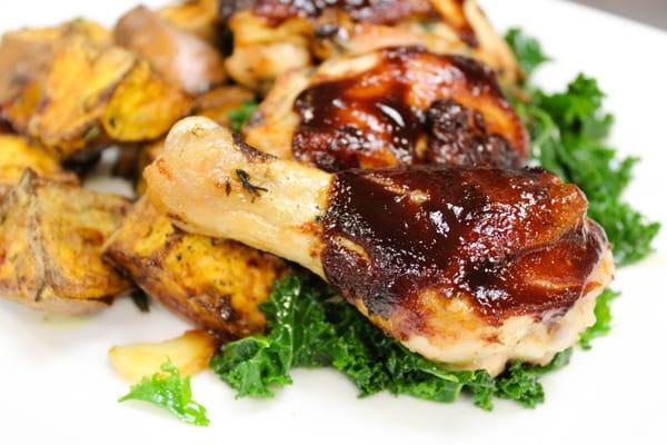 Special: BBQ Chicken, Sauteed Kale and Rosemary Sweet Potatoes!