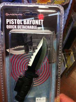 I've read about this!! A Pistol Bayonet..I out!! I'm going to stab you know!!