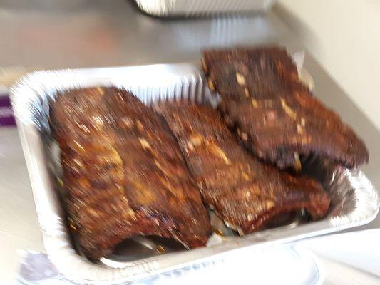 Baby Back Ribs $20 Full Rack $12 1/2 Rack.