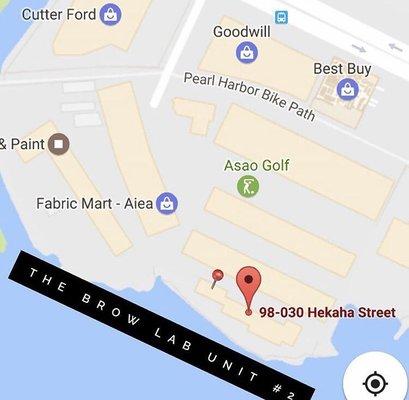 Location behind cutter dealership and by fabric mart in pearl city area