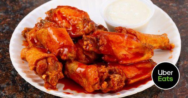 Buffalo Hot Wings. We have Hot Old Bay Too!