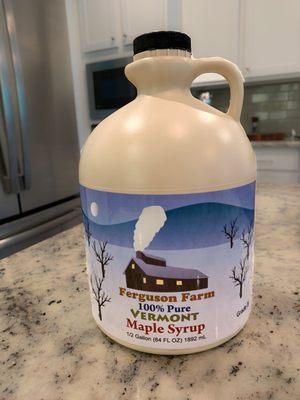 1/2 gallon of Grade A Dark Robust Maple Syrup (formerly called Grade B)