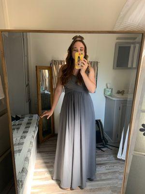 Perfect hem on my bridesmaids dress!