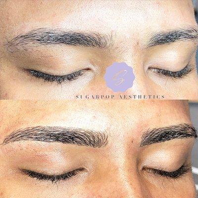 Microbladed/ tattooed eyebrows. (MALE CLIENTS)