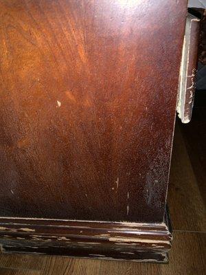 Mold on night stand